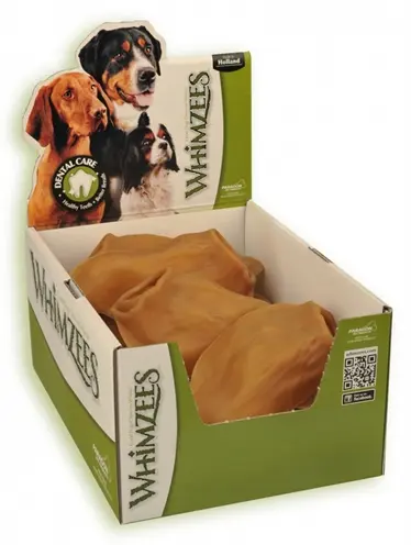 Whimzees oor hondenkauwsnack 17,5 cm – vegetarisch, 18 stuks