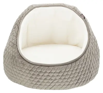 Trixie kattenmand iglo Livia grijs/crème 55 x 55 x 45 cm - Afbeelding 2