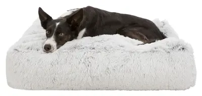 Trixie hondenkussen Harvey wit/zwart 100 x 70 x 20 cm – langhaar pluche - Afbeelding 2