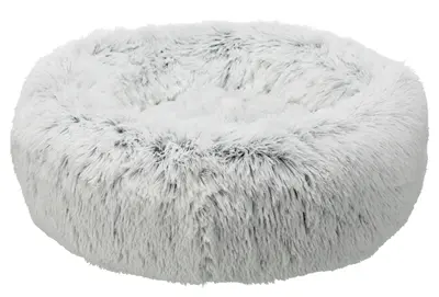 Trixie hondenmand Harvey rond wit/zwart 50 x 50 cm – langhaar pluche