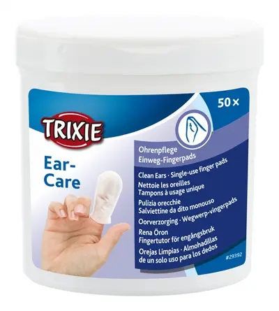 Trixie Ear Care vingerpads 50 stuks – oorreiniging met aloë vera