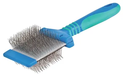 Vivog borstel dubbelzijdig buigbaar blauw L – gebogen pennen