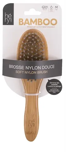 Hery Labo borstel nylon bamboe – zachte nylon haren