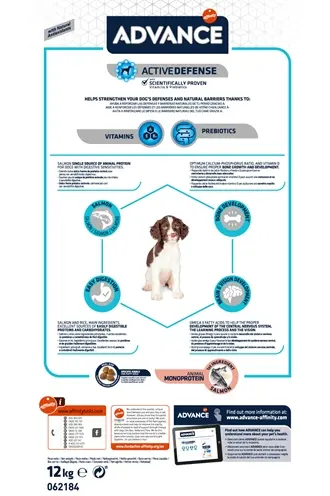 Advance hondenvoer Puppy Sensitive 12 kg – zalm en rijst - Afbeelding 3