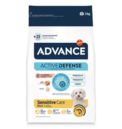 Advance hondenvoer Mini Sensitive 3 kg – zalm, voor kleine honden