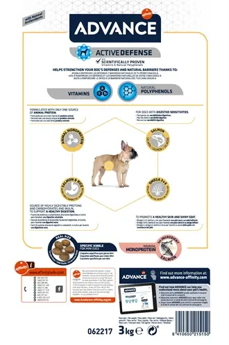 Advance hondenvoer Mini Sensitive 3 kg – zalm, voor kleine honden - Afbeelding 3