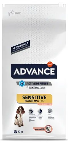 Advance hondenvoer Sensitive zalm en rijst 12 kg – gevoelige maag - Afbeelding 2
