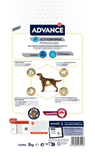 Advance hondenvoer Sensitive lam en rijst 3 kg – gevoelige maag - Afbeelding 3