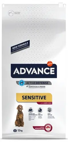 Advance hondenvoer Sensitive lam en rijst 12 kg – gevoelige maag en huid - Afbeelding 4