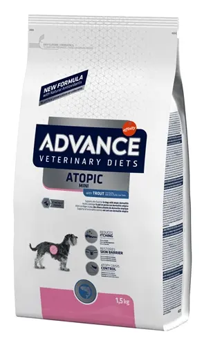 Advance Veterinary Diet hondenvoer Atopic Mini 1,5 kg – forel, klein ras