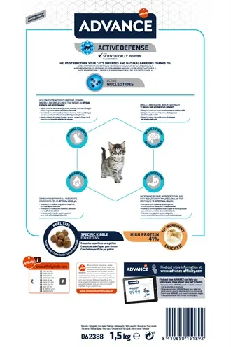 Advance kittenvoer Kip/Rijst 1,5 kg – licht verteerbaar - Afbeelding 5