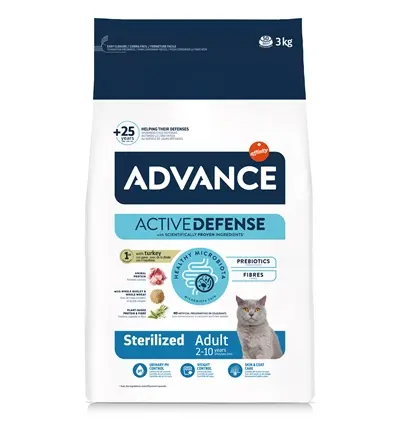 Advance kattenvoer Sterilized Turkey 3 kg – kalkoen
