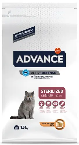 Advance kattenvoer Sterilized Sensitive Senior 10+ 1,5 kg - Afbeelding 4