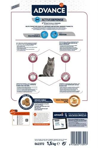 Advance kattenvoer Sterilized Sensitive Senior 10+ 1,5 kg - Afbeelding 5