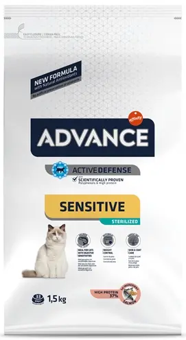 Advance kattenvoer Sterilized Sensitive Zalm 1,5 kg - Afbeelding 4