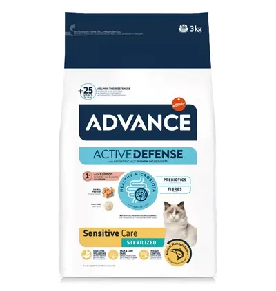 Advance kattenvoer Sterilized Sensitive Zalm 3 kg
