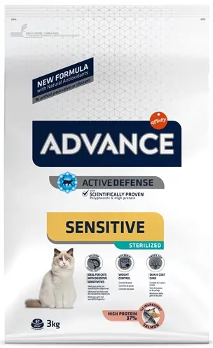 Advance kattenvoer Sterilized Sensitive Zalm 3 kg - Afbeelding 4