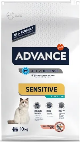 Advance kattenvoer Sterilized Sensitive Zalm 10 kg - Afbeelding 4