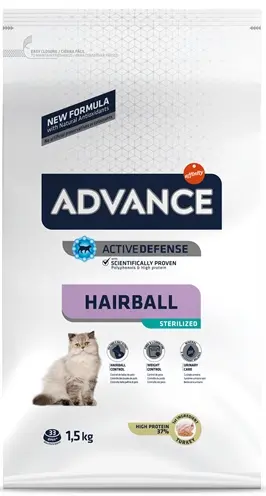 Advance kattenvoer Sterilized Hairball 1,5 kg – vezelrijk - Afbeelding 4