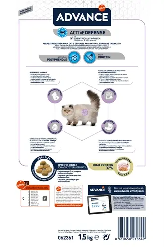 Advance kattenvoer Sterilized Hairball 1,5 kg – vezelrijk - Afbeelding 5