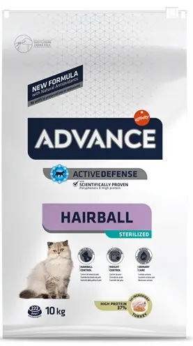 Advance kattenvoer Sterilized Hairball 10 kg – kalkoen en rijst - Afbeelding 4