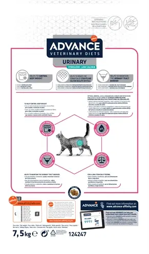 Advance Veterinary Diet kattenvoer Urinary Sterilized 7,5 kg - Afbeelding 5