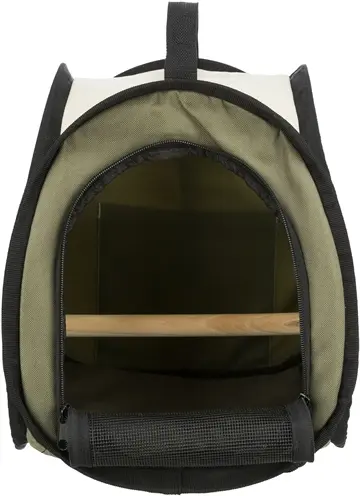 Trixie vervoerstas vogel groen 27 x 32 x 27 cm – met zitstok - Afbeelding 2