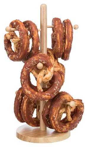 Trixie Denta Fun Pretzels eend 10 cm – runderhuid met eend, 50 stuks - Afbeelding 5