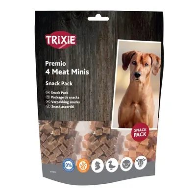 Trixie Premio Vlees Minis hondensnoepjes kip, eend, rund en lam – 4 x 100 g