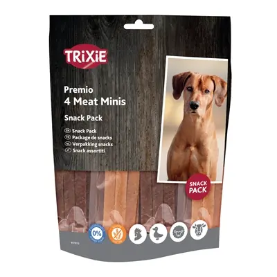 Trixie Premio Vlees Bars hondensnacks kip, eend, lam en zalm – 4 x 100 g