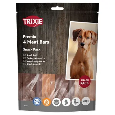 Trixie Premio Vlees Bars hondensnacks kip, eend, lam en zalm – 4 x 100 g - Afbeelding 4
