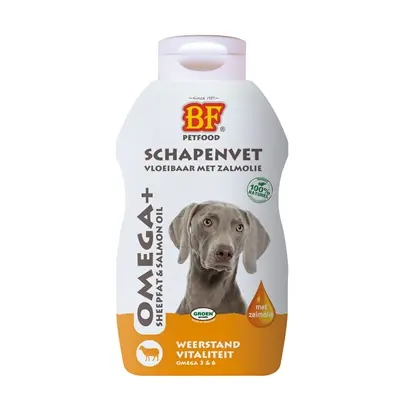 BF Petfood vloeibaar schapenvet met zalmolie 500 ml – voor honden