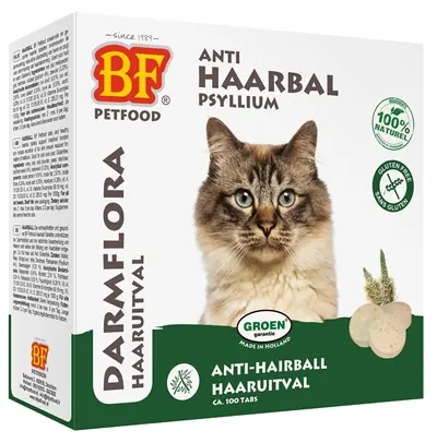 BF Petfood kattensnoepjes Hairball 100 stuks – gisttabletten, glutenvrij