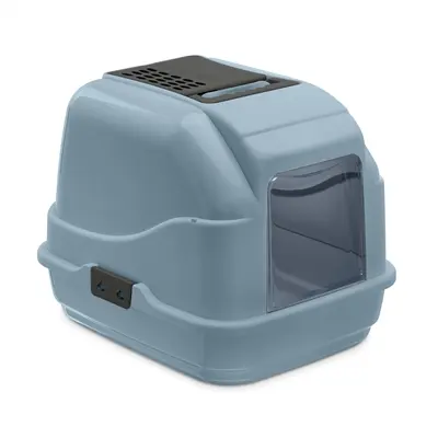Imac kattenbak Easy Cat 2nd Life gerecycled blauw 50 x 40 x 40 cm