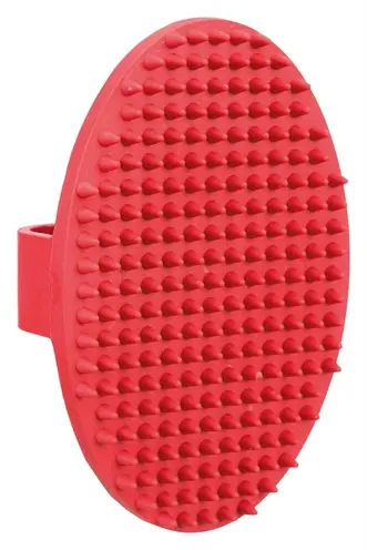 Trixie massageborstel rubber 13 x 8 cm – ook voor gevoelige honden