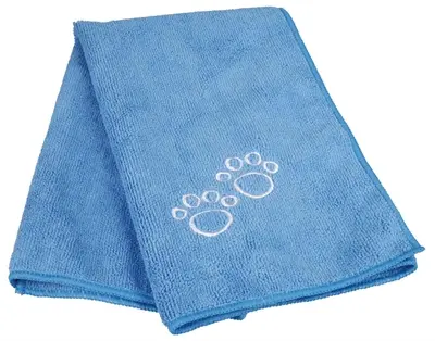 Trixie handdoek microvezel grijs 60 x 50 cm – voor hond, kat en paard