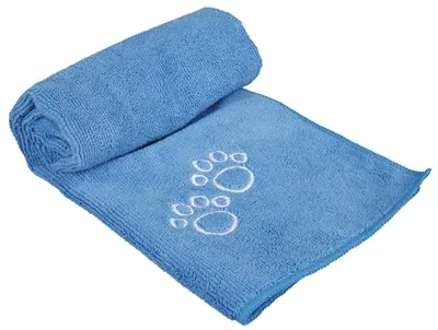 Trixie handdoek microvezel grijs 60 x 50 cm – voor hond, kat en paard - Afbeelding 2