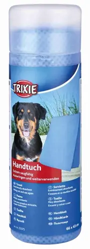 Trixie hondenhanddoek PVA 66 x 43 cm – absorberend, assorti kleur