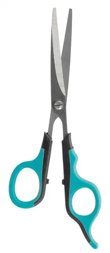 Trixie vachtschaar 18 cm – RVS, met rubberen handvat