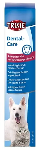 Trixie gebitsgel rundvleessmaak 4 x 100 g – met applicator