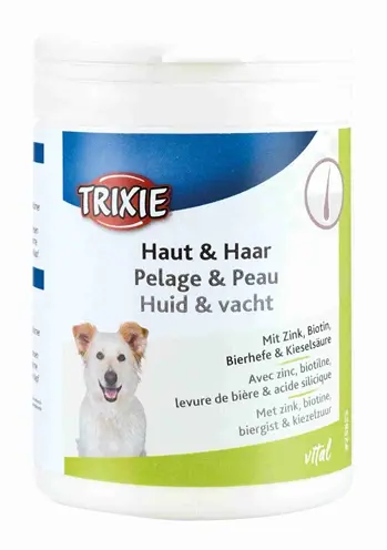 Trixie huid en vacht tabletten hond 220 g – zink en biotine