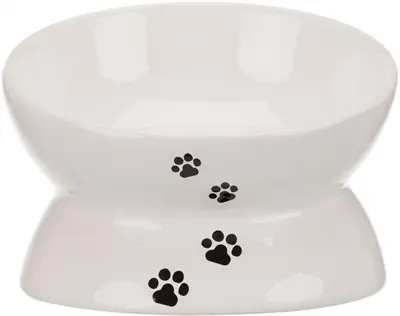 Trixie voerbak kat wit 150 ml 13 cm – ergonomisch, verhoogd - Afbeelding 6