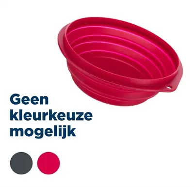 Trixie reisbak siliconen assorti 14 cm 500 ml – opvouwbaar