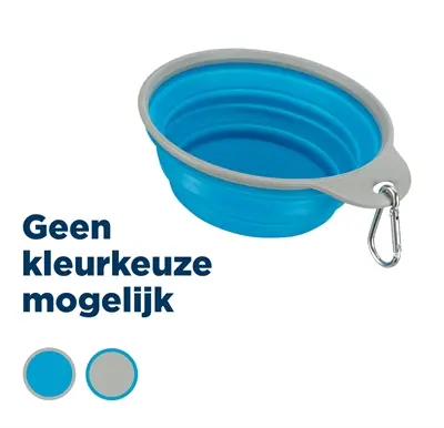Trixie reisbak siliconen assorti 14 cm 500 ml – met stevige rand