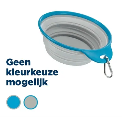 Trixie reisvoerbak siliconen 1 l 18 cm – opvouwbaar met stevige rand