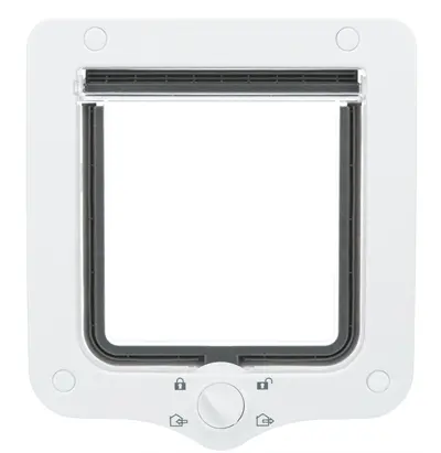 Trixie kattenluik 4-weg grijs 22 x 20 cm – geluidsarme klep - Afbeelding 2