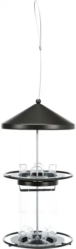 Trixie voersilo 2 verdiepingen zwart 36 cm – voor tuinvogels