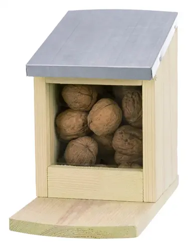 Trixie eekhoornhotel vurenhout 24 x 26 x 29 cm – met metalen dak - Afbeelding 2