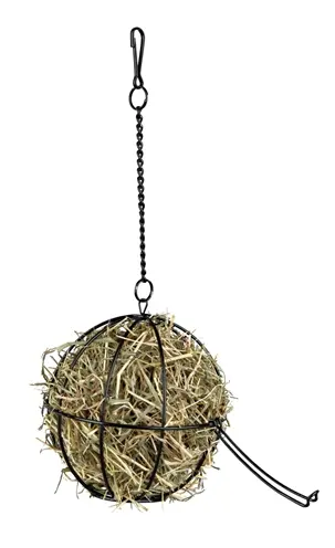 Trixie hooibal metaal zwart 16 x 16 cm – voor konijn en knaagdier - Afbeelding 2