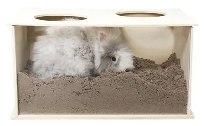 Trixie graafbak voor konijnen 58 x 38 x 30 cm – met plexiglas - Afbeelding 4